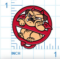 Angrypug 'Not Today Satan' Trading Pin